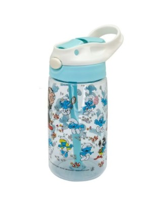Sticla pentru copii, cu strumfi, tritan, 18.5 cm - VIN BOUQUET 